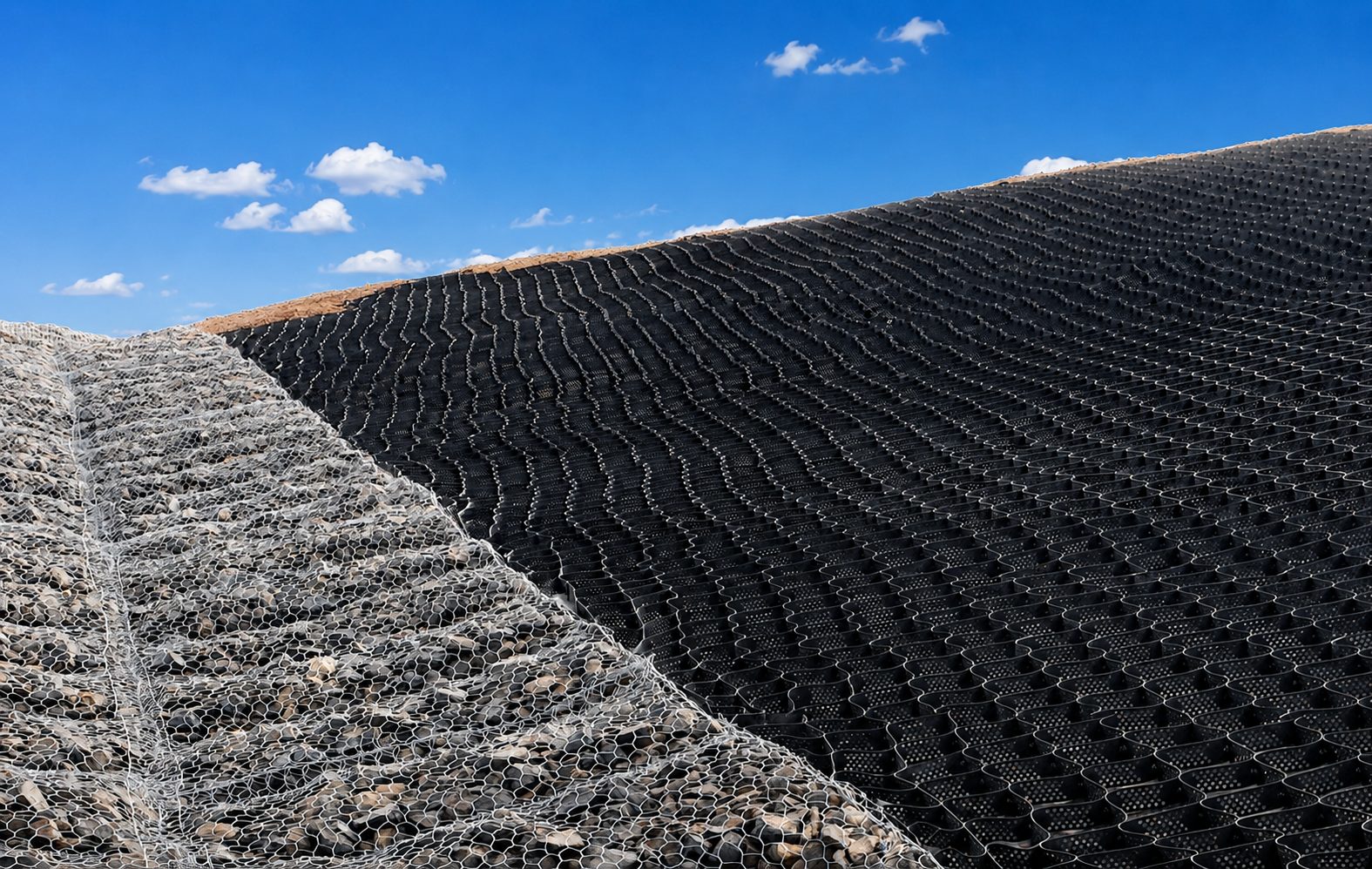 Environmental site protection works on a civil project